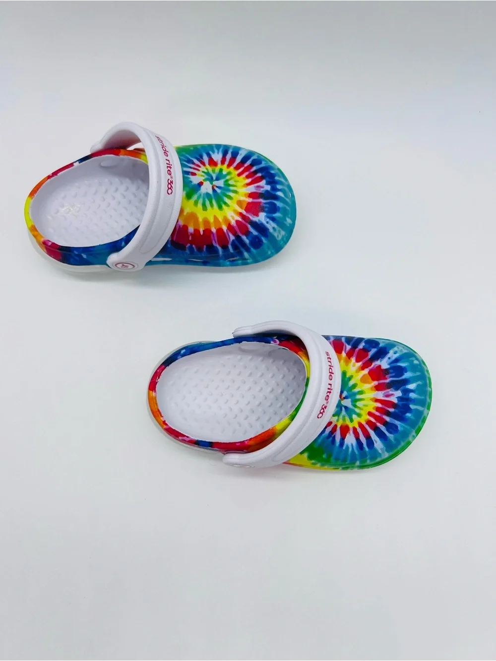 Stride Rite Boys Tie-Dye Slip-On Light Up Sandals Size 6 Child